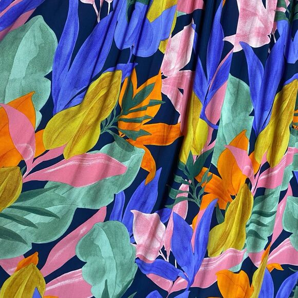 NWOT Abel The Label Maxi Skirt Womens S Anthropologie Floral Tropical Leonard - Picture 10 of 14